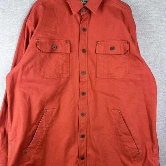 duluth trading canvas jacket orange size XL tall - Picture 1 of 5